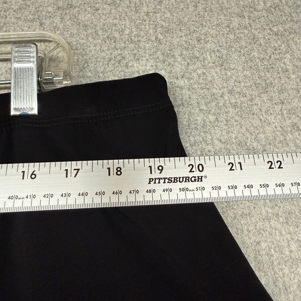 Claudia Richard Tiered Maxi Skirt 1X Black Elastic Waist Stretch Jersey USA Made - Picture 3 of 9